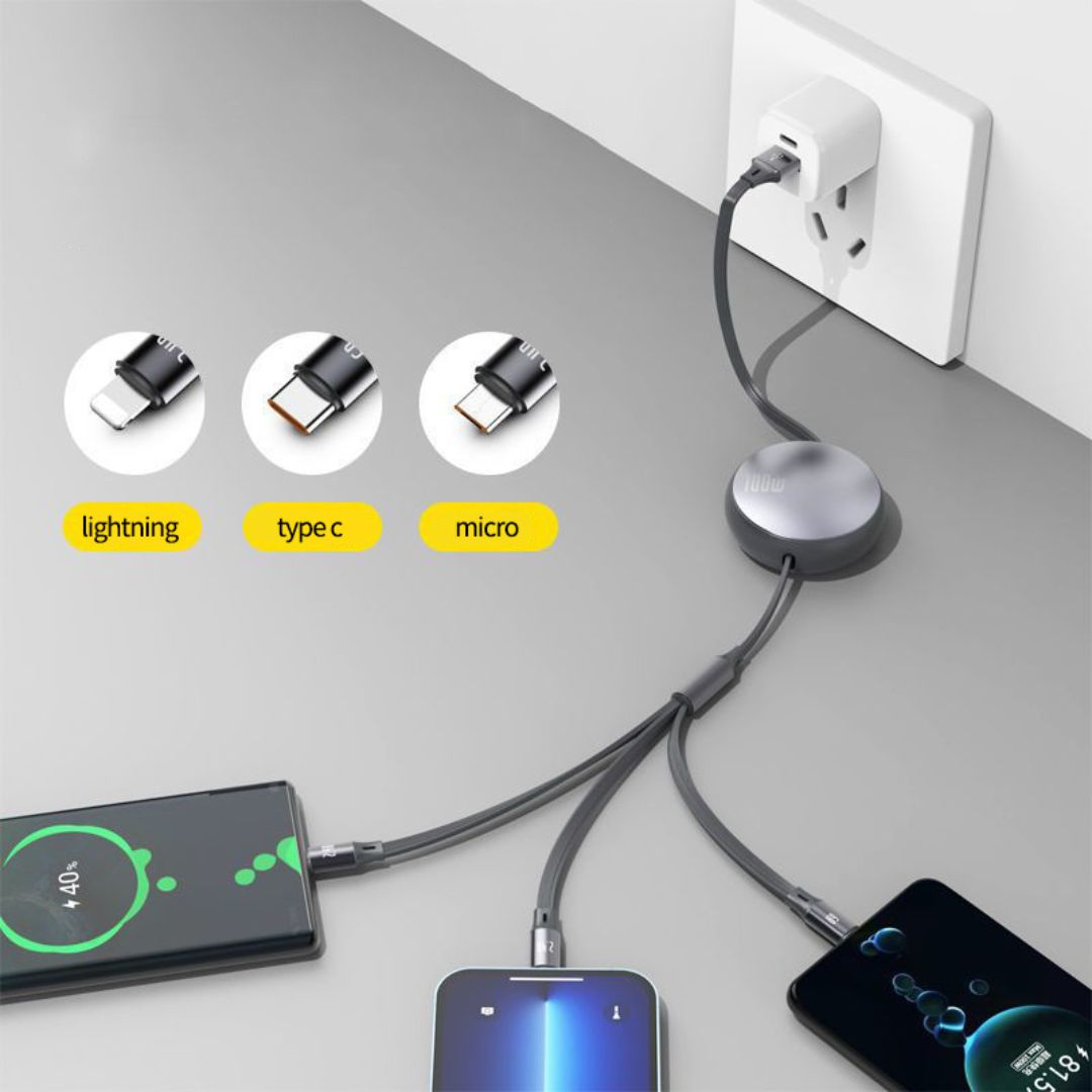 ChargePlus™ -  3 in 1 Charging Cable